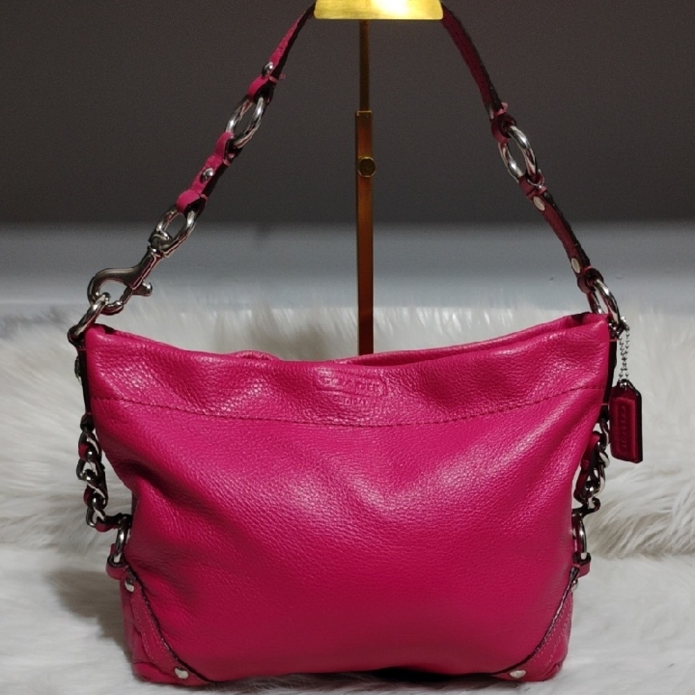 RARE! Coach Carly Vintage Y2K Pink Leather Shoulder Bag